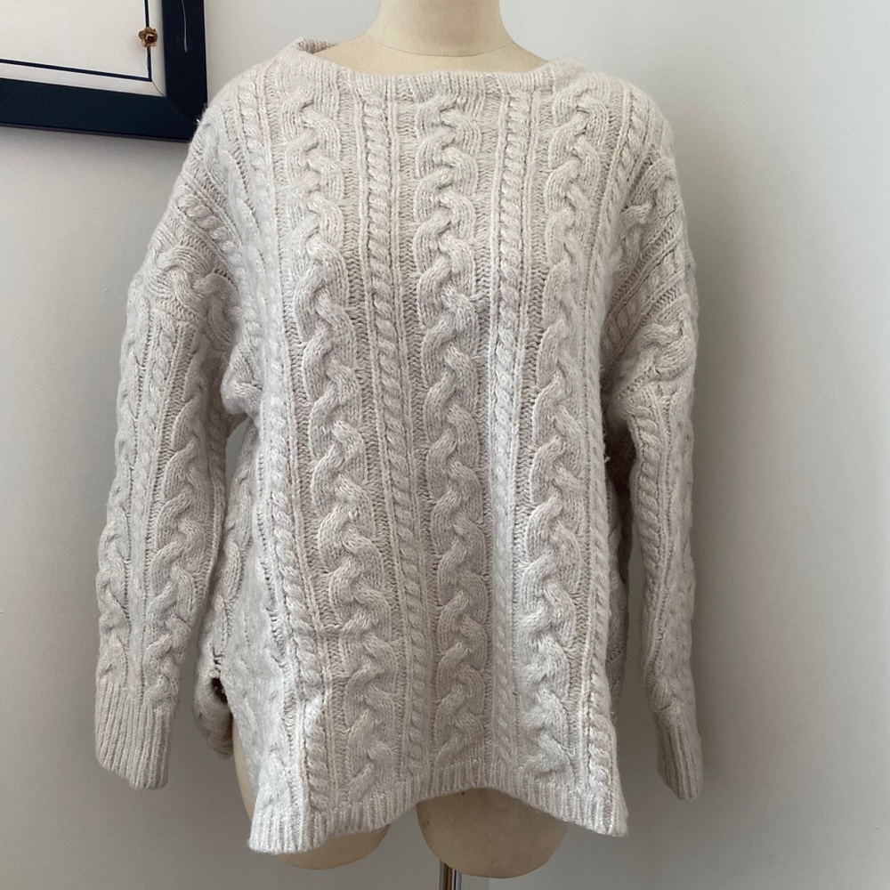 Cable knit sweater